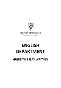 essay course guide for all years
