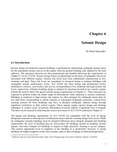 Chapter 6 SEISMIC DESIGN - SP-17 - 09