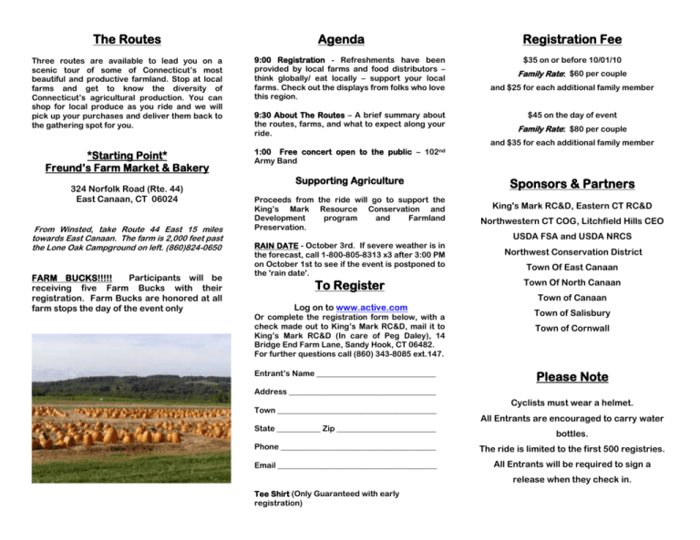 Tour de Farms Brochure