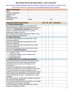 Compliance Checklist- UBCO Visit