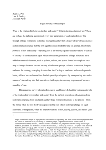 Synthetic Essay: Legal History Methodologies