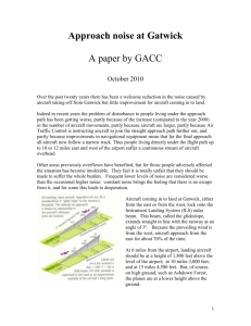 Approach noise at Gatwick - Gatwick Area Conservation Campaign