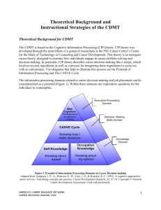 Cognitive Information Processing (CIP) theory was