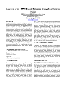 2. the encryption scheme - University of Colorado Colorado Springs