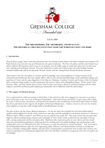 Transcript for - Gresham College