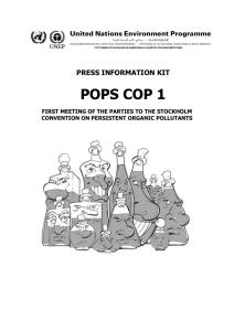 POPS COP 1 - Stockholm Convention on Persistent Organic Pollutants