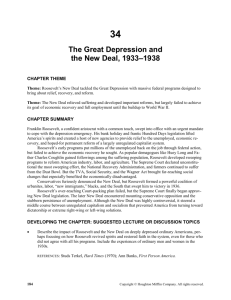 The Great Depression and the New Deal, 1933-1938