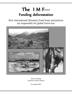 The IMF: Funding Deforestation