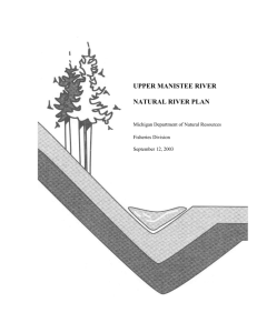 manistee river watershed - Michigan Department of Natural Resources