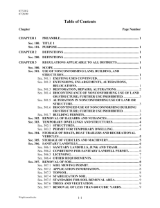 ZONING ORDINANCE OF 1999