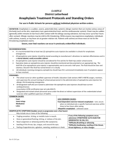 4 Physician Approved Standing Orders and Protocol for Treatment of
