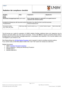 HS907_UNSW_Radiation_lab_compliance_checklist