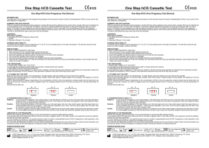 One Step HCG Urine Pregnancy Test (Strip) 019