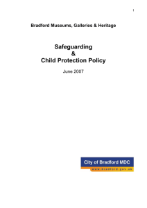 Child Protection Policy - Bradford Museums and Galleries