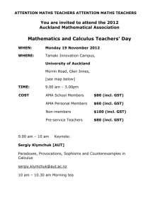 Mathematics and Calculus Teachers` Day