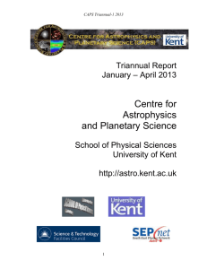 2 Journal Publications 2013 - Centre for Astrophysics and Planetary