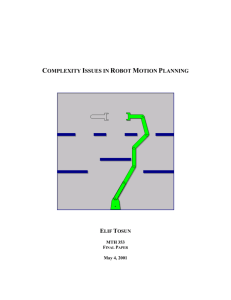 Complexity Issues in Robot Motion Planning