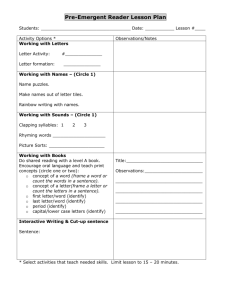 Lesson Plan Templates for ALL Levels