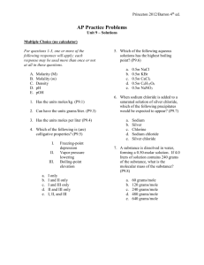 Princeton 2012/Barron 4th ed. AP Practice Problems Unit 9