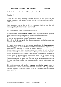 Paediatric Palliative Care Pathway