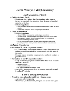 Earth History: A Brief Summary