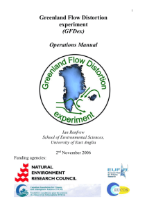 Greenland Flow Distortion - University of East Anglia