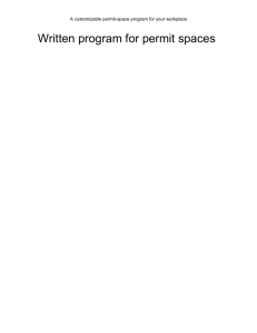 customizable permit-space program for your workplace