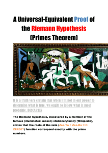 A Universal-Equivalent Proof of the Riemann Hypothesis (Primes