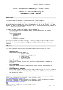 Specialist Property Guidelines for Non