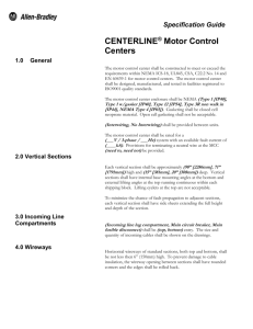 CENTERLINE® Motor Control Centers