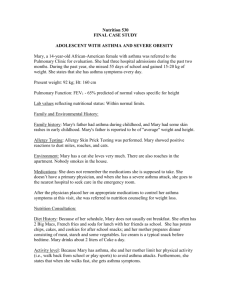 ADOLESCENT WITH ASTHMA AND SEVERE OBESITY