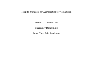 Hospital Standards for Accreditation for Afghanistan