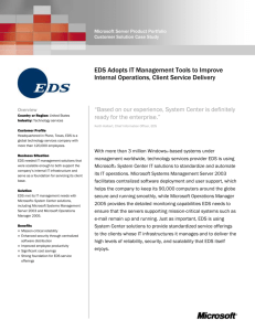 EDS Adopts IT Management Tools to Improve