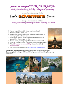 Adventure trips in France