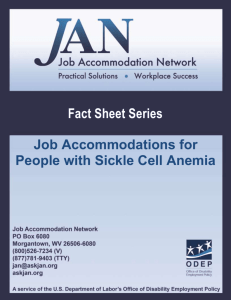 Accommodations for People with Sickle Cell Anemia