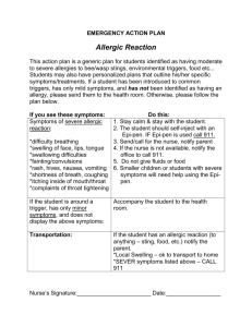 EAP for Allergic Reactions