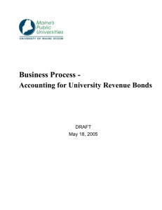 Accounting for University Revenue Bonds