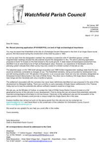 WPC letter to Ed Vaizey re archaeology