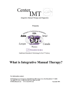What Is Integrative Manual Therapy