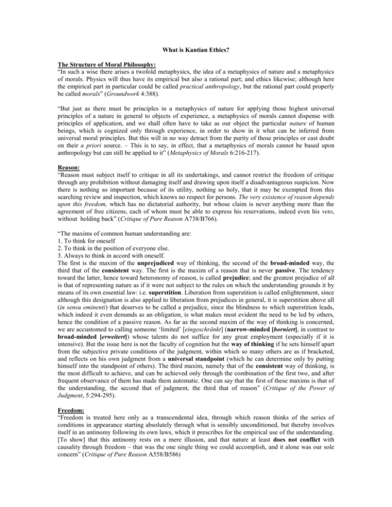 What Is Kantian Ethics 