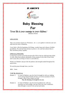 Baby Blessing Ritual