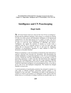 Intelligence and UN Peacekeeping