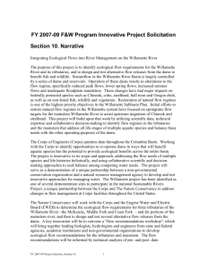 FY 2007-09 F&W Program Innovative Project Solicitation