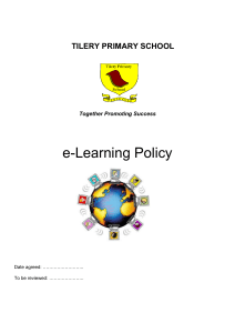 e-learning Policy - Tilery Primary School