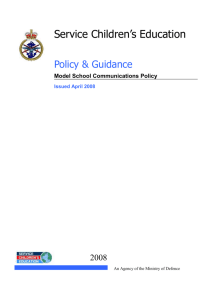 Model school communications policy (Apr 2008)