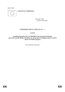 D016779/02 EN EN COMMISSION REGULATION (EU) No …/.. of
