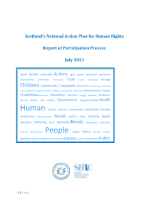 Participation Report - Scottish Human Rights Commission