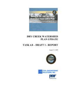 DRY CREEK WATERSHED PLAN UPDATE