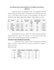 Information for website of forest division , Akola