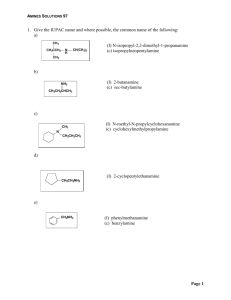 Amines Solutions